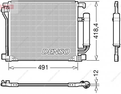Конденсатор, система кондиціонування повітря DENSO DCN46025