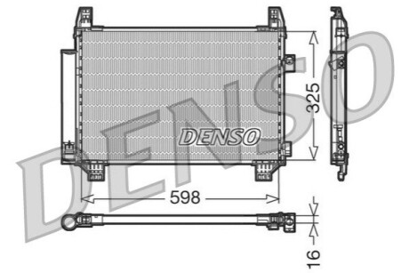 Радиатор кондиционера в сборе DENSO DCN50007 (фото 1)