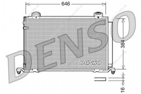 Конденсатор, система кондиціонування повітря DENSO DCN50026 (фото 1)