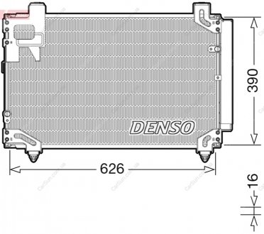 Конденсатор, система кондиціонування повітря DENSO DCN50044 (фото 1)