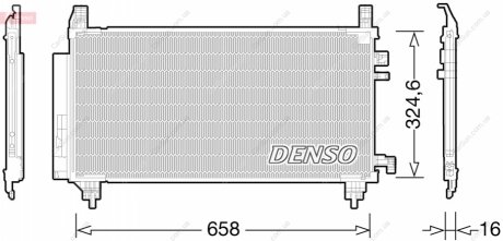 Конденсатор, система кондиціонування повітря DENSO DCN50046