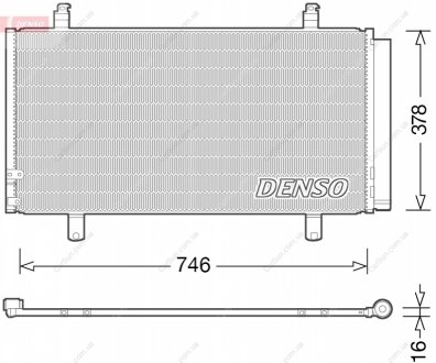 Конденсатор, система кондиціонування повітря DENSO DCN50048 (фото 1)