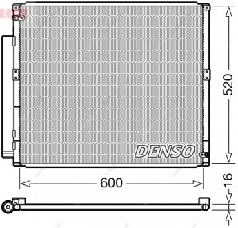 Конденсатор, система кондиціонування повітря DENSO DCN50051 (фото 1)