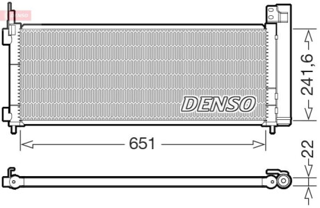 Skraplacz TOYOTA RAV4 IV 15- DENSO DCN50123