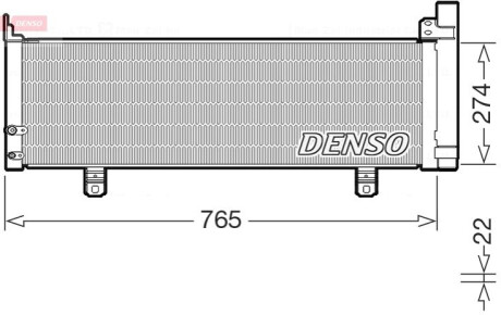 Skraplacz TOYOTA CAMRY (V5) 11- DENSO DCN50129