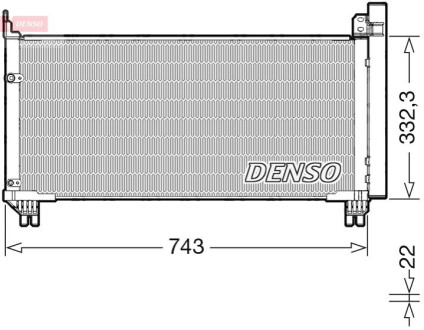 Skraplacz LEXUS RX350, RX350L DENSO DCN51014