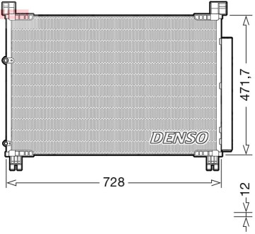 Радиатор кондиционера в сборе DENSO DCN51015