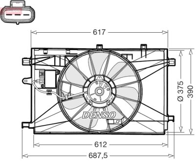 Автозапчастина DENSO DER50003