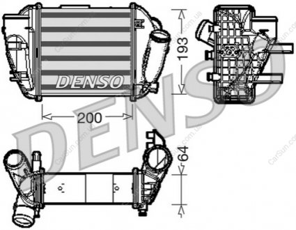 Охолоджувач наддувального повітря DENSO DIT02005
