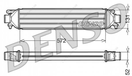 Охолоджувач наддувального повітря DENSO DIT09107