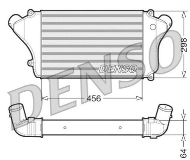 Интеркулер DENSO DIT45004 (фото 1)