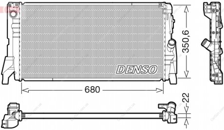 Радіатор, система охолодження двигуна DENSO DRM05118 (фото 1)
