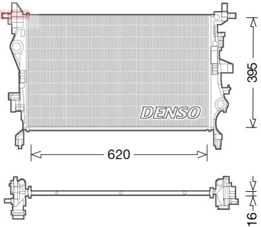 Chodnica FIAT 500X 14- DENSO DRM06036 (фото 1)