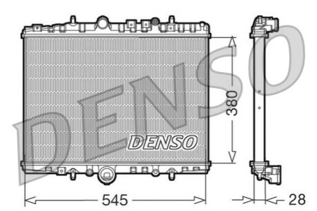 Радиатор, охлаждения дивгателя DENSO DRM07056