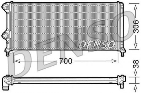 Радиатор охлаждения двигателя DENSO DRM09060 (фото 1)