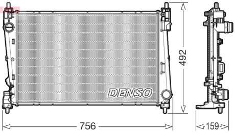 Chłodnica FIAT DOBLO DENSO DRM09178