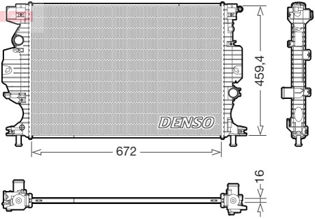 КУЛЕР ДЛЯ ВОДИ DENSO DRM10121 (фото 1)