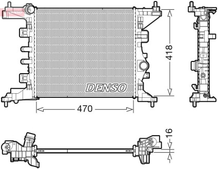 Радіатор DENSO DRM20121