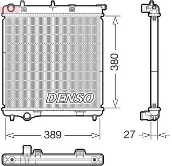 CHŁODNICA SILNIKA PEUGEOT DENSO DRM21108