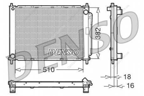 Конденсатор, система кондиціонування повітря DENSO DRM23100 (фото 1)