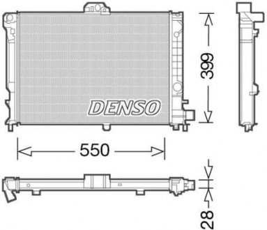 Радіатор основний DENSO DRM25010