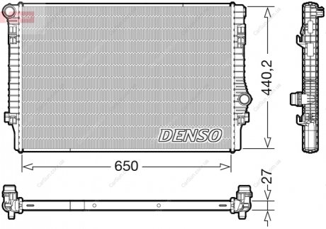 Радіатор, система охолодження двигуна DENSO DRM32049