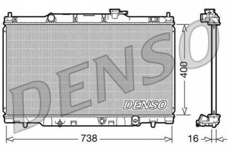 Радіатор, охолодження двигуна DENSO DRM40011 (фото 1)