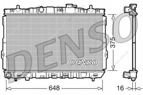 Радіатор, система охолодження двигуна DENSO DRM41001 (фото 1)