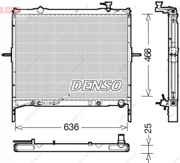 Радіатор, система охолодження двигуна DENSO DRM43002