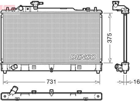 КУЛЕР ДЛЯ ВОДИ DENSO DRM44036 (фото 1)