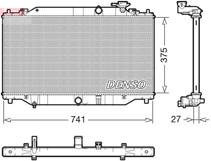 Chłodnica MAZDA 3 DENSO DRM44049 (фото 1)