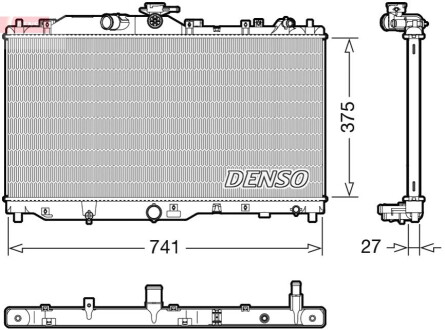 Радіатор MAZDA CX-3 \'\'1.5 Skyactive-D \'\'15>> DENSO DRM44050