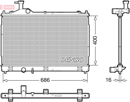 Радіатор Mitsubishi Outlander \'\'12>> DENSO DRM45056