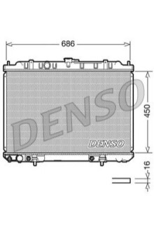 Радіатор охолоджування DENSO DRM46008