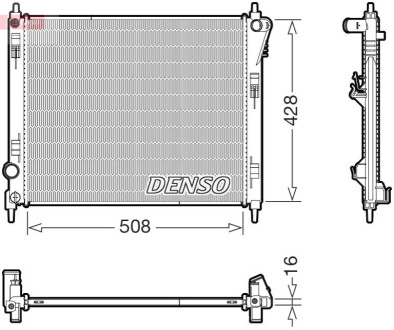 Chodnica NISSAN JUKE / PULSAR 13- DENSO DRM46075