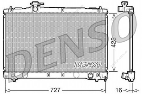 Радіатор, система охолодження двигуна DENSO DRM50034