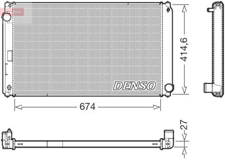 CHŁODNICA SILNIKA DENSO DRM50151