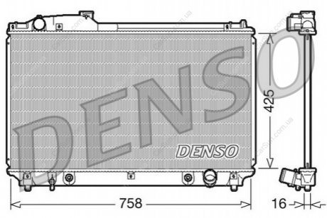 Радіатор, система охолодження двигуна DENSO DRM51003