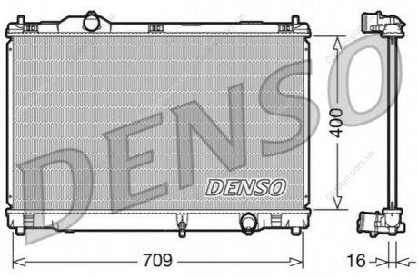 Радіатор, система охолодження двигуна DENSO DRM51008 (фото 1)