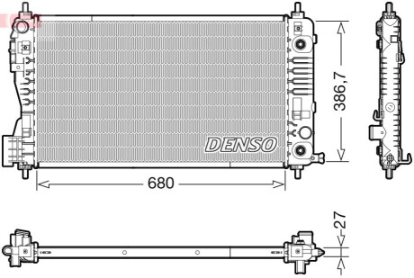 CH£ODNICA SILNIKA OPEL DENSO DRM99012