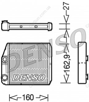 Теплообмінник, система опалення салону DENSO DRR09035 (фото 1)