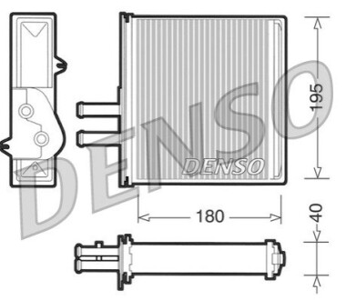 Радіатор пічки DENSO DRR09060