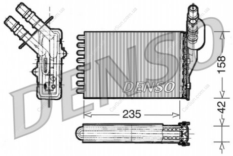 Теплообмінник, система опалення салону DENSO DRR23001