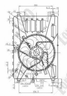Вентилятор, система охолодження двигуна Depo 048-014-0001