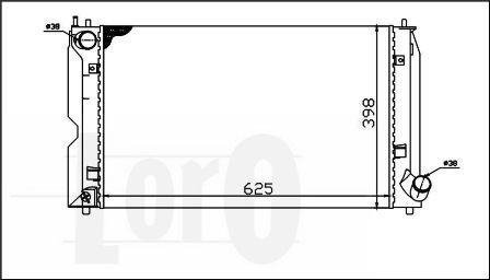 CHLODNICA TOYOTA AVENSIS Depo 051-017-0006 (фото 1)