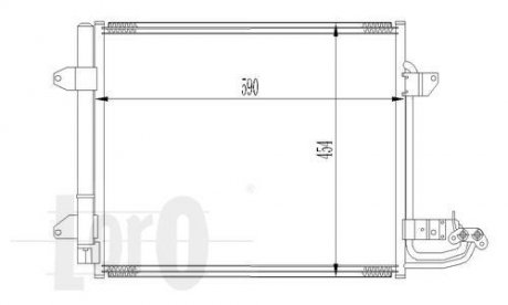 КОНДЕНСАТОР VW TOURAN 03-06 Depo 0530160017 (фото 1)