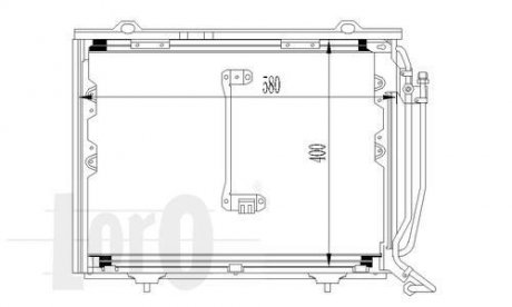 КОНДЕНСАТОР MB C-КЛАСУ W202 - Depo 054-016-0016