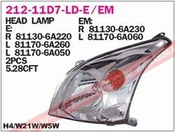 Основная фара Depo 212-11D7L-LD-EM (фото 1)