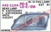 Фара передняя Opel Omega A 1986-1994 правая H4 мех. регул Depo 442-1104R-LD-E (фото 1)