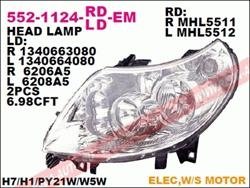 Основная фара Depo 552-1124R-LD-EM